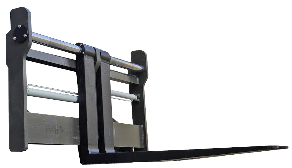 2.5m Extended tines with Load Backrest