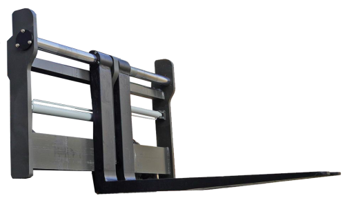 2.5m Extended tines with Load Backrest
