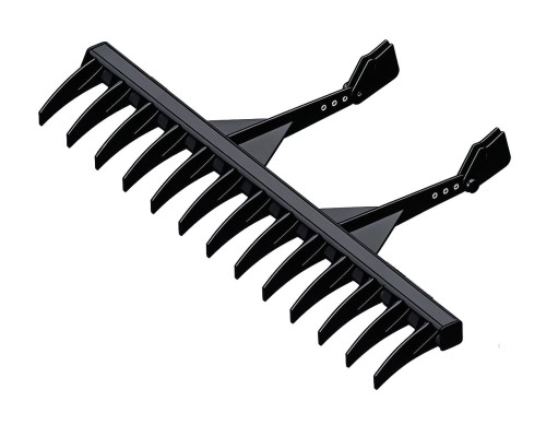 Rakes  used to flatten the ground