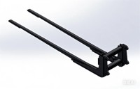 2.5m Extended tines with Load Backrest