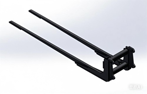 2.5m Extended tines with Load Backrest